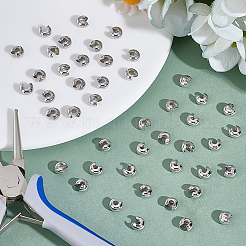 300 шт. Латунные крышки для обжимных бусин&nbsp;KK-ME0003-44