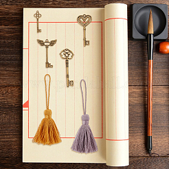 24 шт. 12-х цветные подвески из поликоттона с кисточками FIND-GO0002-85