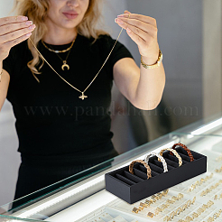 Лотки-органайзеры для браслетов из искусственной кожи с 10 слотом AJEW-WH0471-128A