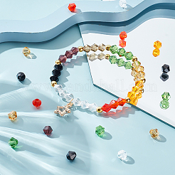 8 нить 8 цвета имитация австрийского хрусталя 5301 биконусные бусины GLAA-GA0001-90B