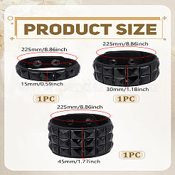 1 коробка браслетов из искусственной кожи для женщин и мужчин&nbsp;BJEW-LP0003-57