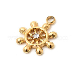 Подвески из нержавеющей стали 304 со стразами&nbsp;STAS-P431-18G