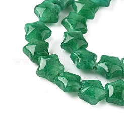 Окрашенные нити из натурального малайзийского нефрита в виде звездочек&nbsp;G-Z080-A01-05