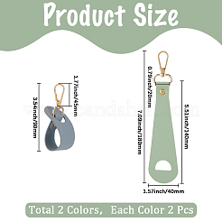 4 шт. 2-х цветные зажимы для шляп из искусственной кожи&nbsp;FIND-GF0008-14A