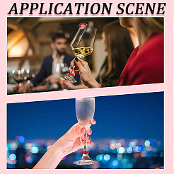 1 набор силиконовых подвесок для бокалов вина AJEW-GF0007-56