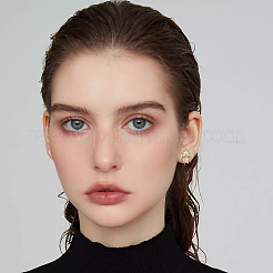 36 шт. 9-х цветные кабошоны из сплава со стразами&nbsp;FIND-SP0004-45