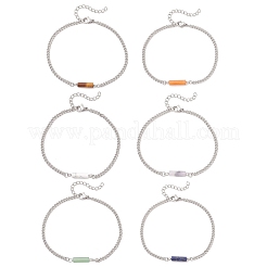6 шт. браслетов-цепочек из нержавеющей стали 304&nbsp;BJEW-JB12189
