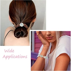 50шт УФ-покрытие прозрачные акриловые бусины&nbsp;OACR-CJ0001-33