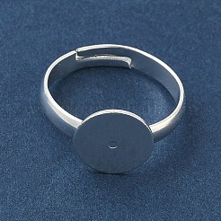 Регулируемая латунные сеттинги площадку кольцо&nbsp;KK-K414-10A-S