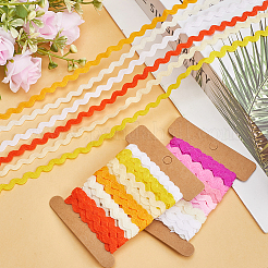 4 карточка 2 стиля полиэстеровая волнистая бахрома отделочная лента DIY-GF0009-48G