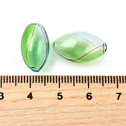 Прозрачные бусины из дутого стекла ручной работы GLAA-T012-06