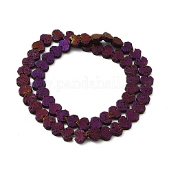 Гальванические бусины из натуральной лавы G-Q1009-G01-01E