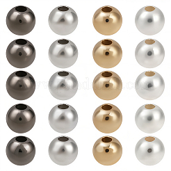 2400 шт. 4 цвета круглые пластиковые бусины-разделители ccb&nbsp;CCB-PA0001-05C