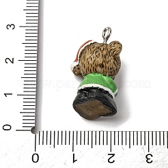 Рождественские подвески из непрозрачной смолы RESI-H039-01P-03