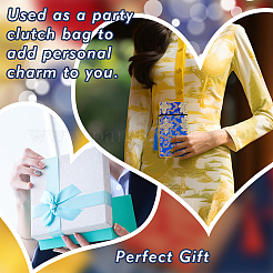 8 шт. 4-цветный шелковый чехол на молнии для книги сутры в этническом стиле ABAG-GA0001-26