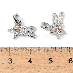 Латунные микро проложить кубического циркония подвески&nbsp;KK-A290-04P