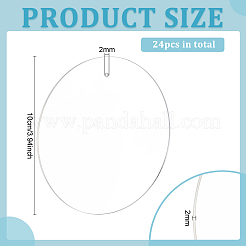 Акриловые большие подвески&nbsp;MACR-WH0007-89A