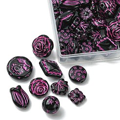 9 стиль непрозрачных акриловых бусин OACR-FS0001-51