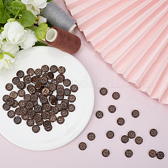 100 шт. кокосовые пуговицы с 4 отверстиями&nbsp;BUTT-CY0001-30