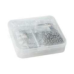 Наборы для самостоятельного изготовления сережек-подвесок из нержавеющей стали 304 в форме треугольника и веера DIY-FS0007-85