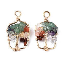 Природные каменные смешанные подвески&nbsp;G-T131-94B-05