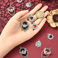 10 шт. 5 стиля подвески из сплава и смолы на тему Хэллоуина&nbsp;FIND-YW0006-14