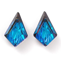 Подвески из тисненого стекла со стразами GLAA-J101-01B-001BB