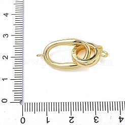 Овальные латунные раскладывающиеся застежки&nbsp;KK-Z143-20G