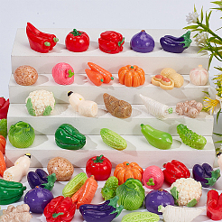 Непрозрачные кабошоны из смолы&nbsp;RESI-WH0038-67