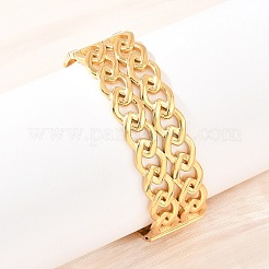 Браслеты из нержавеющей стали 304 для женщин&nbsp;BJEW-Z155-04G