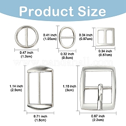 25 шт. 5-х стилевых застежек-пряжек из сплава&nbsp;FIND-YW0009-96P