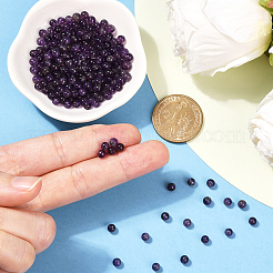 200 шт. Натуральные аметистовые бусины&nbsp;G-SP0001-22A