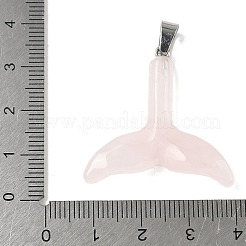 Природного розового кварца подвески G-P599-03P-03