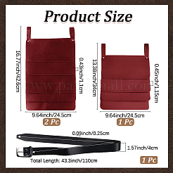 Юбка из искусственной кожи средневекового викинга с поясом&nbsp;AJEW-WH20077-031B