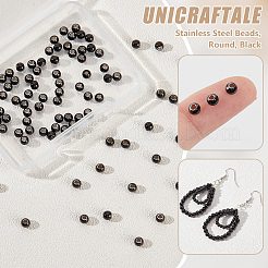 100 шт. бусины из нержавеющей стали марки 304 FIND-UN0016-07A