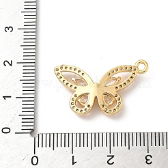 Латунные микропаве прозрачные подвески с фианитом&nbsp;KK-D504-22B-G