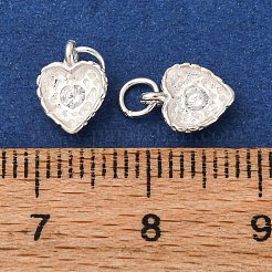 925 подвеска из стерлингового серебра с прозрачными кубическими цирконами STER-A047-05B-S