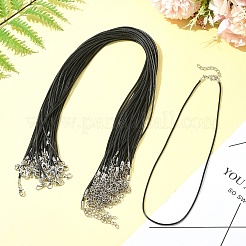 Изготовление ожерелья из черного вощеного шнура 36 шт.&nbsp;NCOR-FS0001-05P