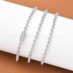 Классические простые ожерелья из нержавеющей стали 304 с шариковой цепочкой&nbsp;LS-STAS-M174-007