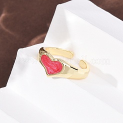 Латунные эмалевые манжеты для женщин&nbsp;RJEW-K264-04G