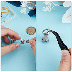 2 шт. 2-х цветные подвески в виде стеклянных бутылок из нержавеющей стали 304 STAS-UN0059-03