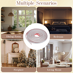 ПВХ самоклеящаяся гибкая молдинговая отделка&nbsp;DIY-WH20007-40A-04