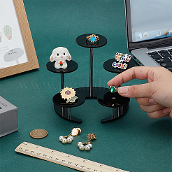 Подставки для ювелирных изделий из акрила с 5 слотом ODIS-WH0061-71