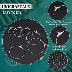 Кольцо 304 нержавеющая сталь проволочные подвески STAS-UN0015-21P