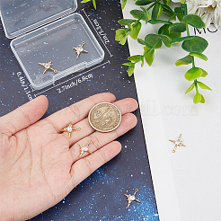 8шт латунные подвески с микропаве и кубическим цирконием&nbsp;KK-BBC0010-90