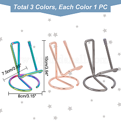3шт 3 стиль железная рамка дисплея сотового телефона AJEW-GL0001-39