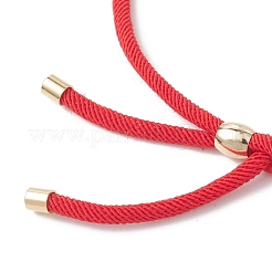 Изготовление браслета-слайдера из круглого нейлонового витого шнура диаметром 3 мм&nbsp;AJEW-JB01467-03