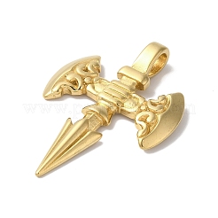 Большие подвески из нержавеющей стали 304 с вакуумным покрытием PVD STAS-B069-54G