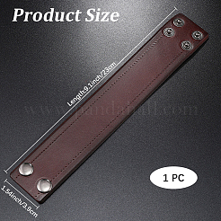 Браслеты из телячьей кожи с плоскими краями&nbsp;BJEW-WH20007-09B