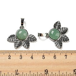Естественный зеленый авантюрин подвески&nbsp;G-P517-02P-03
